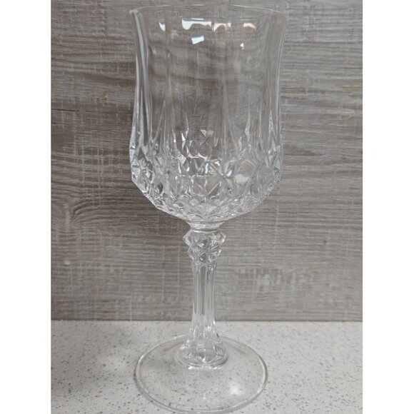Six Vintage Cristal d'Arques-Durand Longchamp Crystal Wine Glasses - Picture 2 of 7